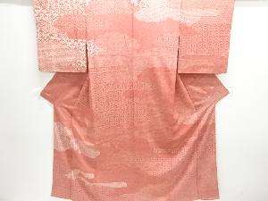 作家物　古典柄付け下げ小紋着物